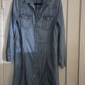 GAP Blue Denim Dress